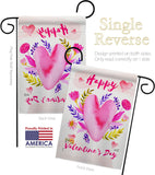 Valentines Bouquet - Valentines Spring Vertical Impressions Decorative Flags HG137393 Made In USA