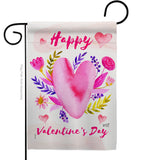 Valentines Bouquet - Valentines Spring Vertical Impressions Decorative Flags HG137393 Made In USA