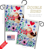 Winter Sweet Birdes - Valentines Spring Vertical Impressions Decorative Flags HG137466 Made In USA