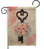 Key of Bouquet - Valentines Spring Vertical Impressions Decorative Flags HG137489 Made In USA