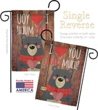 I Love You Beary Much - Valentines Spring Vertical Impressions Decorative Flags HG191093 Made In USA