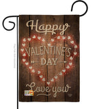 Happy Valentine's Day - Valentines Spring Vertical Impressions Decorative Flags HG191094 Made In USA