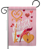 Be My Valentine - Valentines Spring Vertical Impressions Decorative Flags HG192054 Made In USA