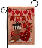 Valentine Sweet Moment - Valentines Spring Vertical Impressions Decorative Flags HG192151 Made In USA