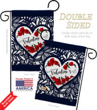 Roses are Love - Valentines Spring Vertical Impressions Decorative Flags HG192152 Made In USA