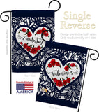 Roses are Love - Valentines Spring Vertical Impressions Decorative Flags HG192152 Made In USA