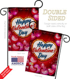 Viva Love - Valentines Spring Vertical Impressions Decorative Flags HG192156 Made In USA