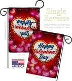 Viva Love - Valentines Spring Vertical Impressions Decorative Flags HG192156 Made In USA