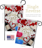 Together Forever - Valentines Spring Vertical Impressions Decorative Flags HG192344 Made In USA