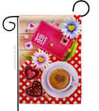 Love Postage - Valentines Spring Vertical Impressions Decorative Flags HG192408 Made In USA
