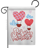 Be My Valentine - Valentines Spring Vertical Impressions Decorative Flags HG192415 Made In USA