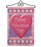 Valentine Heart - Valentines Spring Vertical Impressions Decorative Flags HG101047 Made In USA