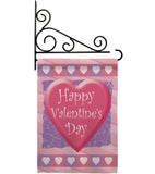 Valentine Heart - Valentines Spring Vertical Impressions Decorative Flags HG101047 Made In USA