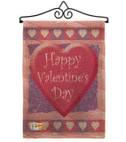 Valentine Heart - Valentines Spring Vertical Impressions Decorative Flags HG101047 Made In USA