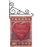 Valentine Heart - Valentines Spring Vertical Impressions Decorative Flags HG101047 Made In USA