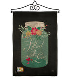 Filled with Love - Valentines Spring Vertical Impressions Decorative Flags HG101051 Made In USA