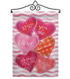 Love Together Forever - Valentines Spring Vertical Impressions Decorative Flags HG101055 Made In USA