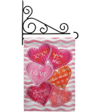 Love Together Forever - Valentines Spring Vertical Impressions Decorative Flags HG101055 Made In USA