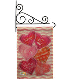 Love Together Forever - Valentines Spring Vertical Impressions Decorative Flags HG101055 Made In USA