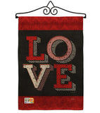 Red Love - Valentines Spring Vertical Impressions Decorative Flags HG101059 Made In USA