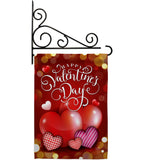 Beloved Valentine's Day - Valentines Spring Vertical Impressions Decorative Flags HG101062 Made In USA