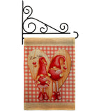 Gnome Love - Valentines Spring Vertical Impressions Decorative Flags HG101068 Made In USA