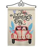 Gnome Delivery Love - Valentines Spring Vertical Impressions Decorative Flags HG101071 Made In USA