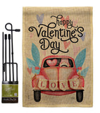 Gnome Delivery Love - Valentines Spring Vertical Impressions Decorative Flags HG101071 Made In USA