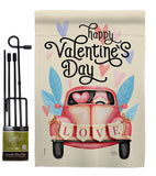 Gnome Delivery Love - Valentines Spring Vertical Impressions Decorative Flags HG101071 Made In USA