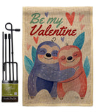 Sloths Love - Valentines Spring Vertical Impressions Decorative Flags HG101072 Made In USA