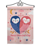 Owl Love - Valentines Spring Vertical Impressions Decorative Flags HG101073 Made In USA