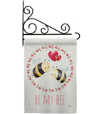 Be My Bee - Valentines Spring Vertical Impressions Decorative Flags HG101077 Made In USA