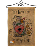 Key Of My Heart - Valentines Spring Vertical Impressions Decorative Flags HG137122 Made In USA