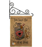 Key Of My Heart - Valentines Spring Vertical Impressions Decorative Flags HG137122 Made In USA