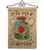 Be My Valentine - Valentines Spring Vertical Impressions Decorative Flags HG137123 Made In USA