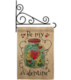 Be My Valentine - Valentines Spring Vertical Impressions Decorative Flags HG137123 Made In USA