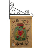 Be My Valentine - Valentines Spring Vertical Impressions Decorative Flags HG137123 Made In USA