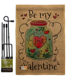 Be My Valentine - Valentines Spring Vertical Impressions Decorative Flags HG137123 Made In USA