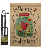 Be My Valentine - Valentines Spring Vertical Impressions Decorative Flags HG137123 Made In USA