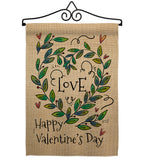 Love Valentine - Valentines Spring Vertical Impressions Decorative Flags HG137124 Made In USA