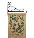 Love Valentine - Valentines Spring Vertical Impressions Decorative Flags HG137124 Made In USA