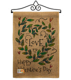 Love Valentine - Valentines Spring Vertical Impressions Decorative Flags HG137124 Made In USA