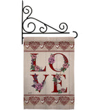 Classic Valentine Love - Valentines Spring Vertical Impressions Decorative Flags HG137144 Made In USA