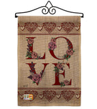 Classic Valentine Love - Valentines Spring Vertical Impressions Decorative Flags HG137144 Made In USA