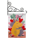 Sweet Love - Valentines Spring Vertical Impressions Decorative Flags HG137145 Made In USA