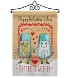 Better Together - Valentines Spring Vertical Impressions Decorative Flags HG137146 Made In USA