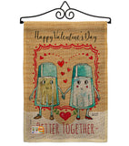 Better Together - Valentines Spring Vertical Impressions Decorative Flags HG137146 Made In USA