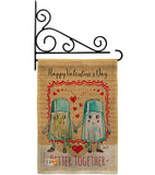 Better Together - Valentines Spring Vertical Impressions Decorative Flags HG137146 Made In USA