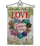 Succa for Love - Valentines Spring Vertical Impressions Decorative Flags HG137147 Made In USA