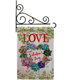 Succa for Love - Valentines Spring Vertical Impressions Decorative Flags HG137147 Made In USA